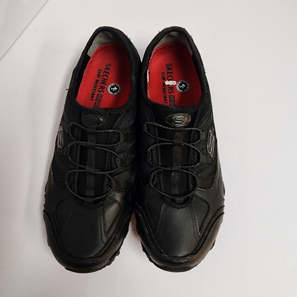 Skechers For Work Women's Compulsion Indulgent Work Shoes Blk Sz 8.5